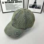 Louis Vuitton Monogram Denim Baseball Cap In Washed Blue - Image 5
