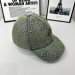 Louis Vuitton Monogram Denim Baseball Cap In Washed Blue - Image 2
