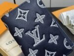 Louis Vuitton Pocket Organizer Monogram Leather Navy Blue 7Cm M83378 - Image 3