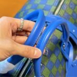 Louis Vuitton Keepall Bandoulière Blue Green 45cm - Image 6