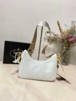 Prada Re Edition 2005 Saffiano Leather Bag White 22cm 1BH204 NZV F02EN V V2M - Image 6