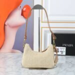 Prada Re Edition Crochet Bag Natural 22Cm 1Bc204 2M2T F0018 V Juo - Image 7
