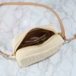 Prada Raffia Crochet Shoulder Bag Natural 20Cm 1Bh196 2A2T F0018 V Ouo - Image 6