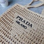 Prada Crochet Tote Bag Natural 38cm 1BG393 2C2T F0018 V OOO - Image 5