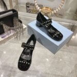 Prada Patent Leather Mary Jane Pumps Black 1I816N 069 F0002 F 035 - Image 5