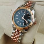 Rolex Oyster Perpetual Datejust Black Dial With Silver And Everose Gold Strap 36mm 116231 - Image 3