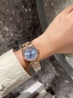 Rolex Datejust Diamond In Rose Gold With Blue Dial 31mm - Image 2