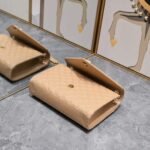 Saint Laurent Envelope Matelassé Grain De Poudre Dark Beige 24Cm - Image 4