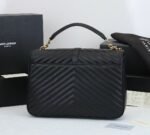 Saint Laurent College Large Chain Bag Black 25Cm 600278Brm071000 - Image 5
