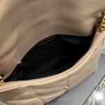 Saint Laurent Puffer Medium In Leather Gold Hardware Beige 35cm 5774751EL072721 - Image 2