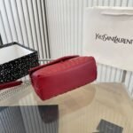 Saint Laurent Loulou Small Chain Bag Wine Red 25cm - Image 6