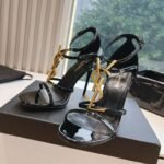 Saint Laurent Cassandra Sandals In Black 6301091tvkk1000 - Image 6
