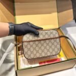 Gucci Horsebit 1955 Mini Shoulder Bag Beige And Ebony 18Cm ‎760196 92Tcg 8563 - Image 6