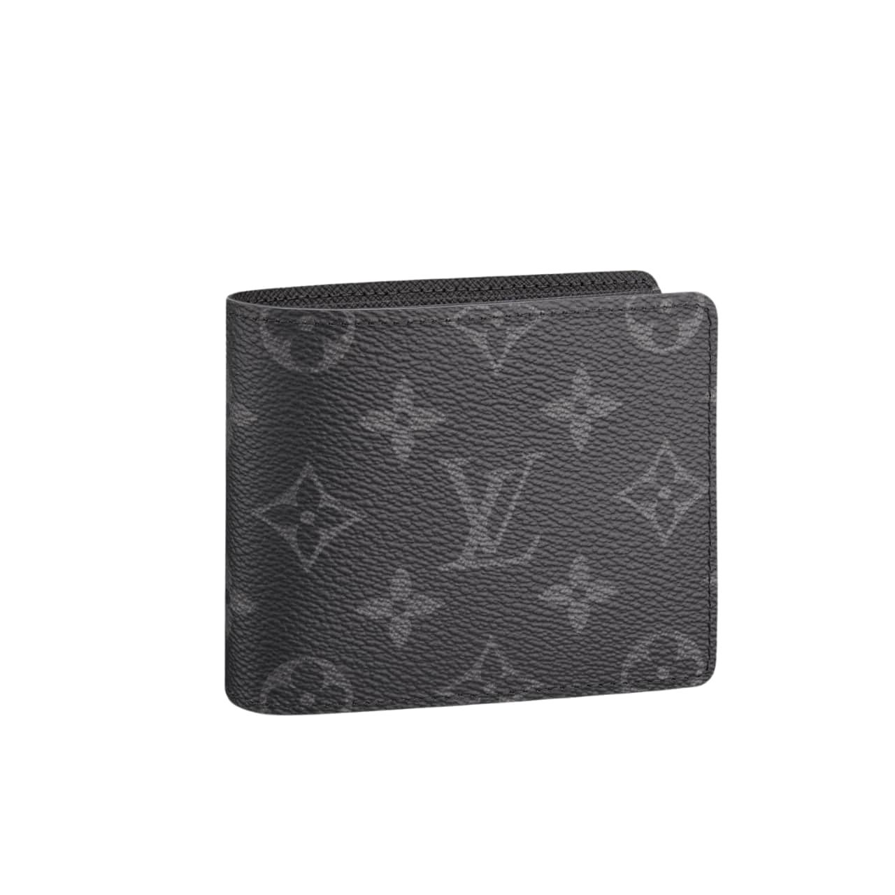 TBNB-1-2-3 Louis Vuitton Amerigo Wallet Monogram Canvas In Black 11Cm N60053 - Image 1