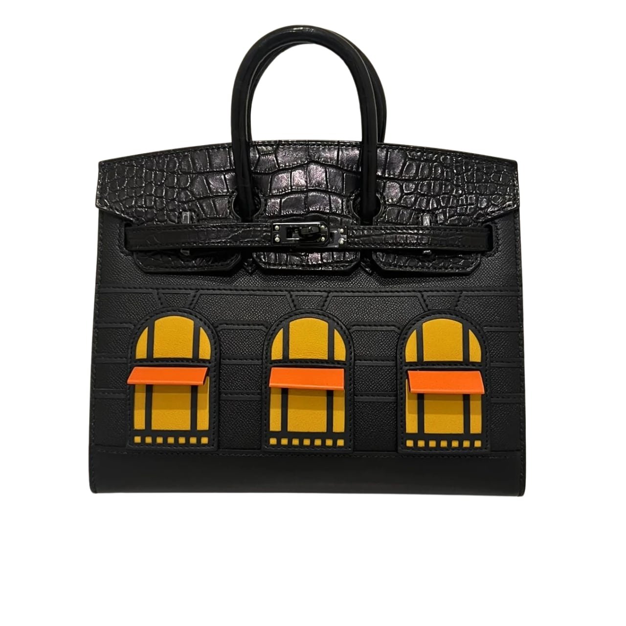 TBNB-1-59 Hermes Birkin 20 Sac Faubourg Alligator Black Matte 20Cm - Image 1