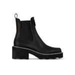 Louis Vuitton Lv Beaubourg Ankle Boots Smooth Leather Black 1A8949