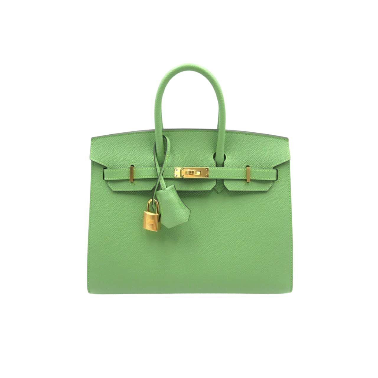 xr:d:DAF6MoGXHTU:327,j:7618255811122170775,t:24012920 Hermès Birkin B25 Togo Grenat Ghw Green 20Cm - Image 1