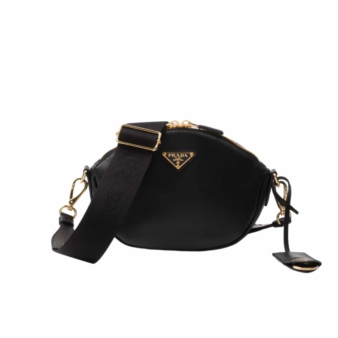 xr:d:DAF6MoGXHTU:820,j:403491725030588628,t:24022306 Prada Leather Mini Shoulder Bag Black 21Cm 1Bh212 2Aix F0002 V Nvm - Image 1