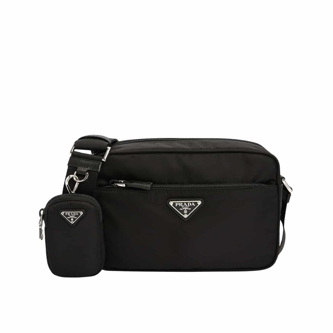 TBNB-45 Prada Re-Nylon Shoulder Bag Black 1Bc167Rv44F0002Vb1M - Image 1