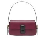 Fendi Baguette Bag Burgundy And Black 26cm 8br821apkof1nz9