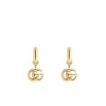 Gucci Gg Running Drop Earrings Gold