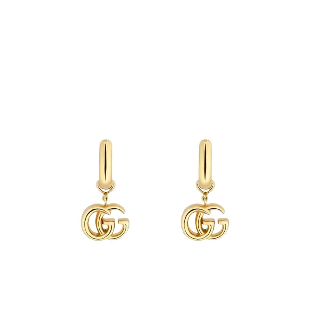 TBNB-7-4 Gucci Gg Running Drop Earrings Gold - Image 1
