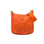 Hermes Clemence Evelyne Pm 25Cm Orange Feu