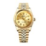 Rolex Datejust Roman Numeral Dial Gold In Yellow 41mm