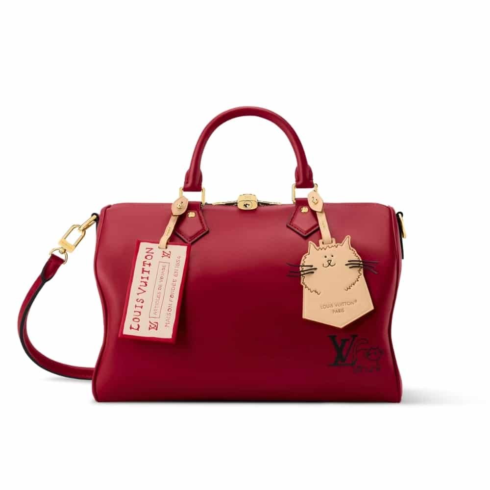 Thumbnail-1-2-1 Louis Vuitton Speedy Soft 30 Plum 30Cm M25766 - Image 1