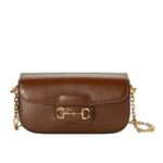 Gucci Horsebit 1955 Small Shoulder Bag Brown 24Cm 735178 1Db0G 2361