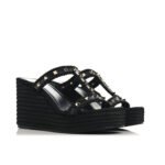 Valentino Rockstud Wedge In Black 90mm 4W2S0GI5BAE 0NO