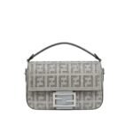 Fendi Baguette Crystal Trim Silver 25Cm