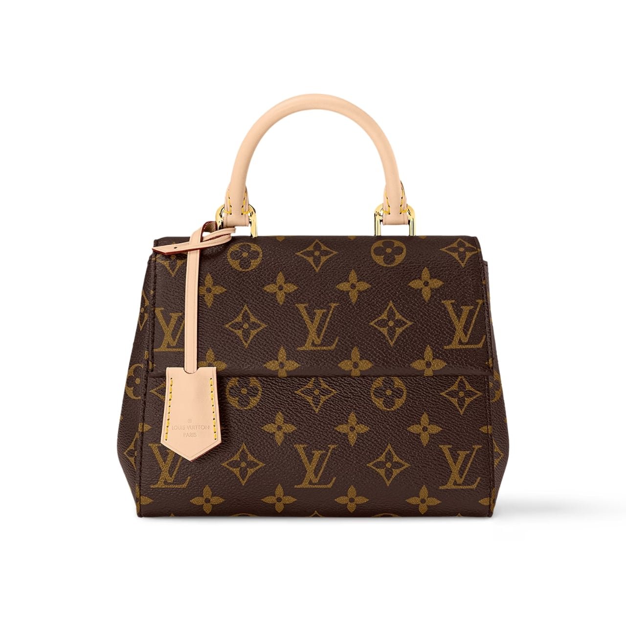 Thumbnail-12-1-2 Louis Vuitton Cluny Mini Monogram Canvas Brown 20Cm M46055 - Image 1