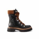 Gucci Women Lace Up Ankle Boot Black And Tan 758284 Aacm1 1046