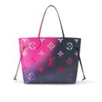 Louis Vuitton Neverfull MM Monogram Canvas Tote Bag Midnight Fuchsia 31cm M20511