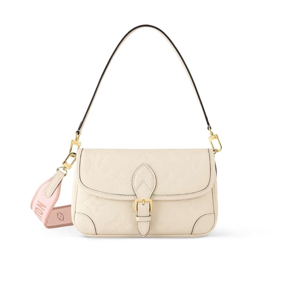 Thumbnail-18 Louis Vuitton Diane Monogram Empreinte Leather White 24Cm M46388 - Image 1