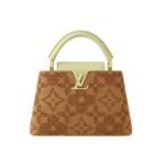 Louis Vuitton Capucines BB Green Brown 27cm