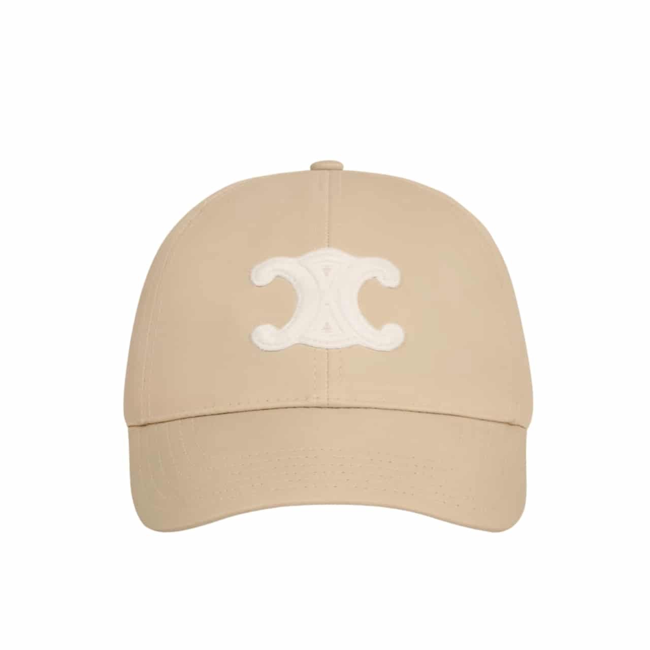 Thumbnail-22-2 Celine Cc Cotton BaseBall Cap Beige - Image 1