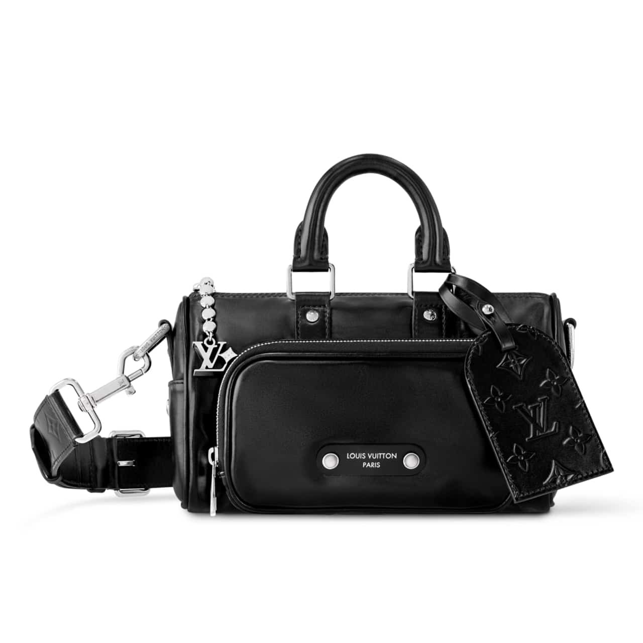 Thumbnail-22 Louis Vuitton Keepall Cargo Bandouliere 25 Black 25cm M13988 - Image 1