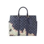 Louis Vuitton Monogram Tote Sac Flat Dark Blue 44cm