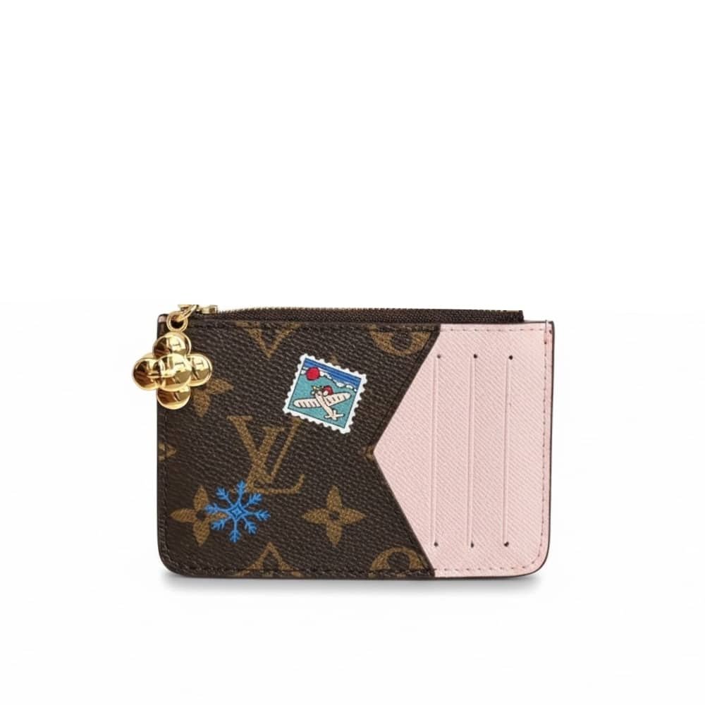 Thumbnail-3-13 Louis Vuitton Romy Card Holder Monogram Snowy Pearl 12Cm M15333 - Image 1