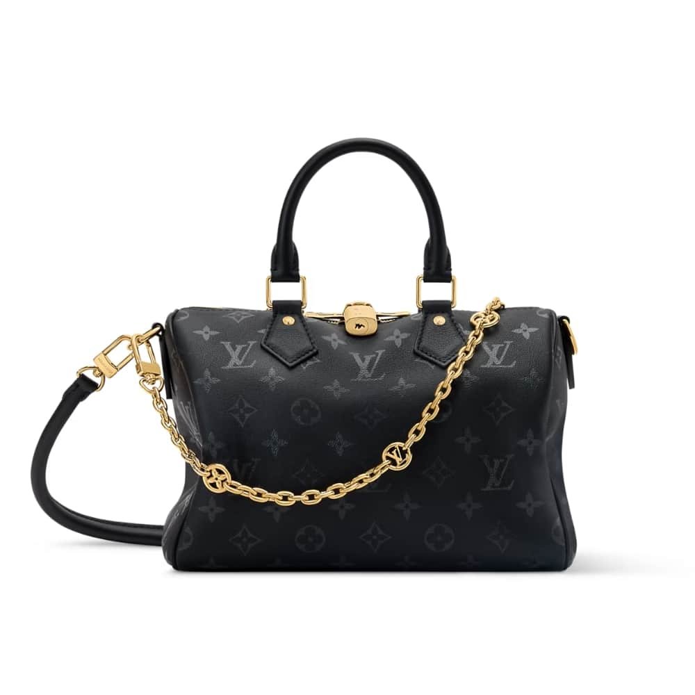 Thumbnail-3-6-1 Louis Vuitton Speedy Bandoulière 25 Black 25Cm M26486 - Image 1