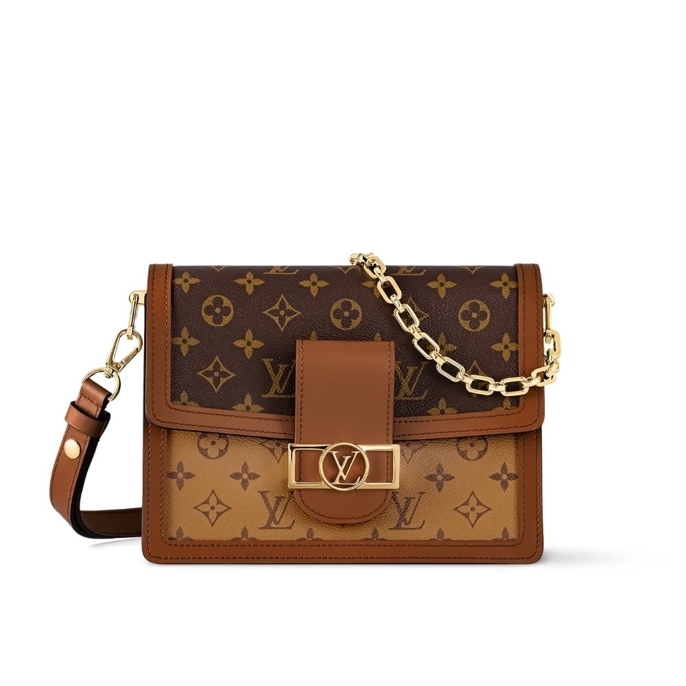 Thumbnail-3-8-1 Louis Vuitton Dauphine MM Monogram Reverse 25Cm M45958 - Image 1