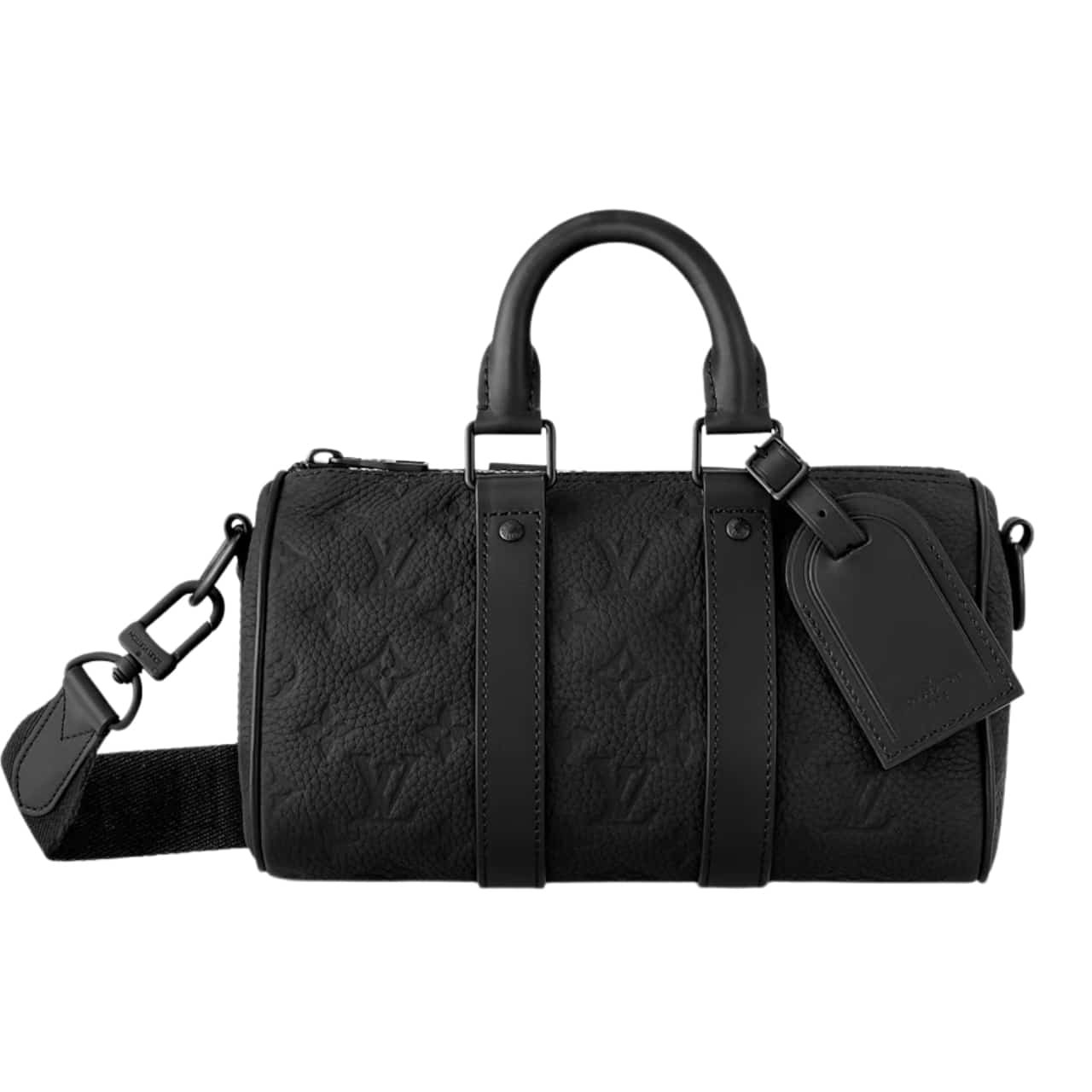 Thumbnail-4-6 Louis Vuitton Keepall Bandoulière 25 Monogram Taurillon Black 24cm M20900 - Image 1
