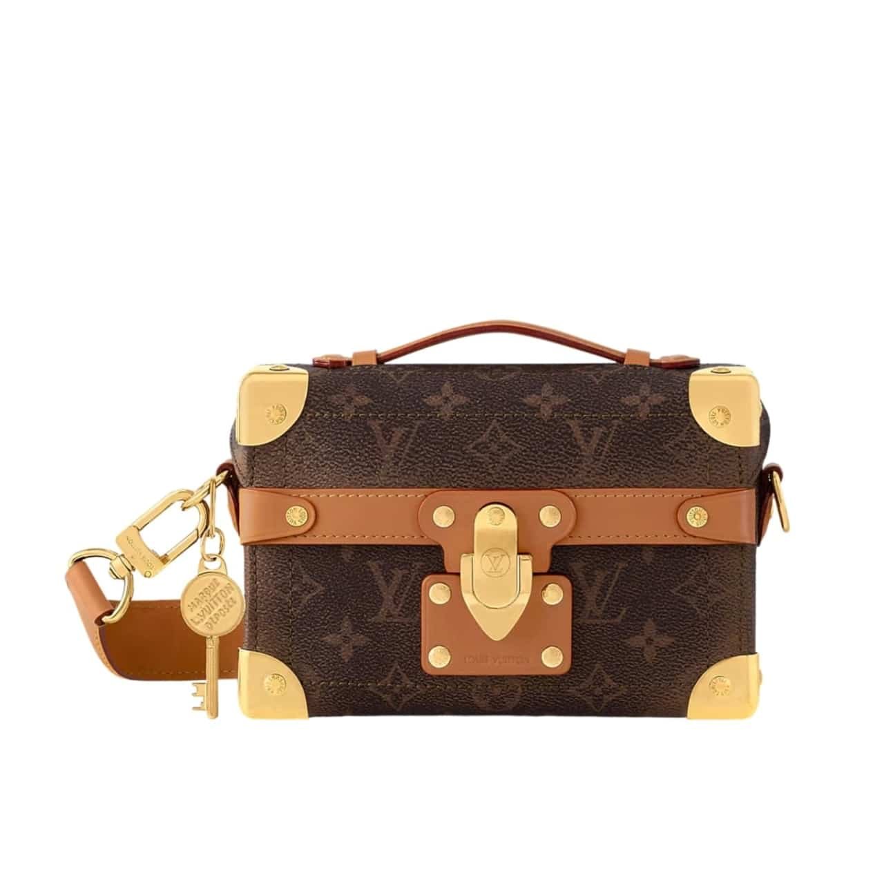 Thumbnail-40-4 Louis Vuitton Soul Trunk Monogram Dust Coated Canvas Brown 15Cm M11535 - Image 1