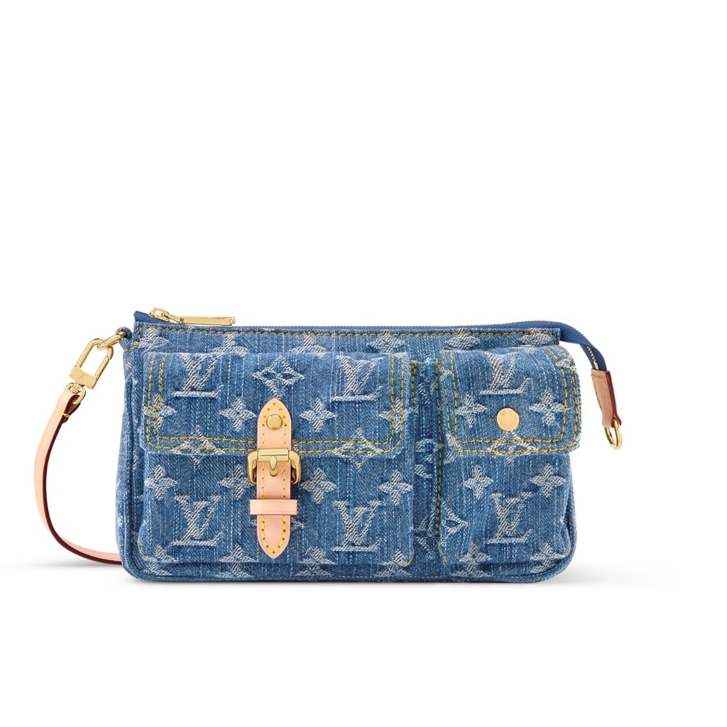 Thumbnail-41-1 Louis Vuitton Pochette Accessoire Cargo Blue Denim 23cm M27602 - Image 1