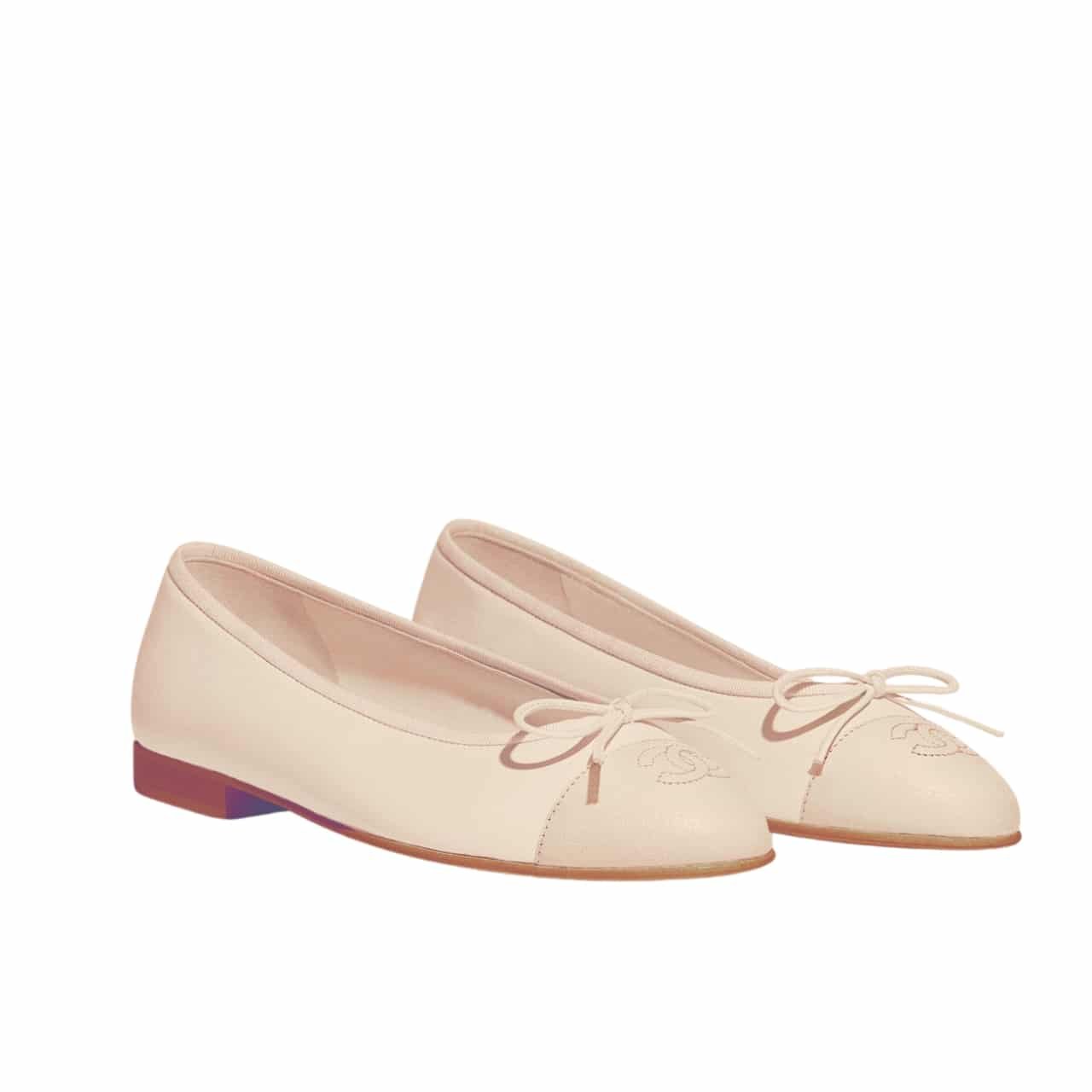 Thumbnail-47-1 Chanel Ballet Flats Ivory - Image 1