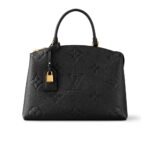 Louis Vuitton Grand Palais Monogram Empreinte Leather Black 34cm M45811