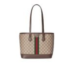 Gucci Ophidia Medium Tote Bag Beige And Brown GG Canvas 31Cm ‎836849 FAE0J 9867