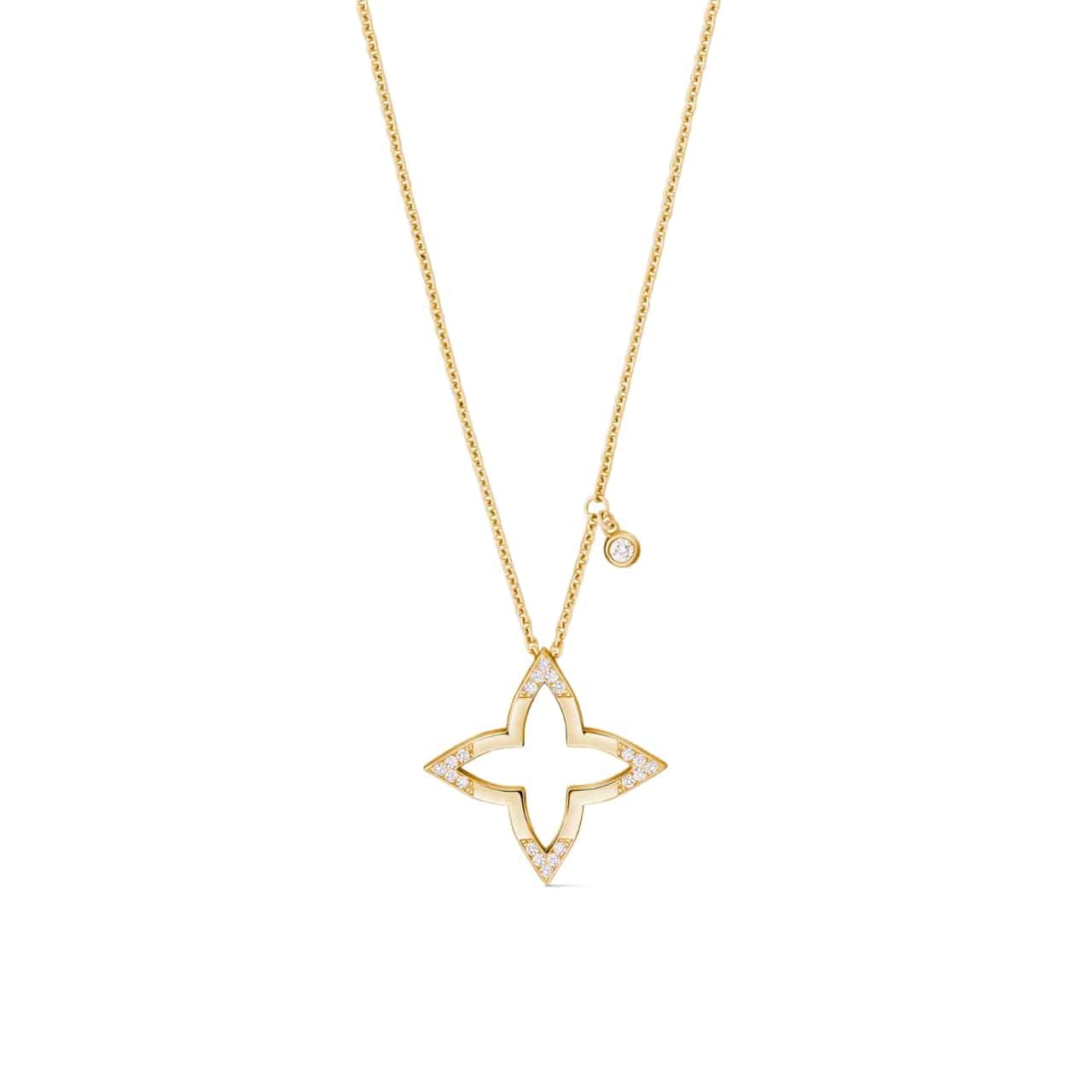 Thumbnail-56-3 Louis Vuitton Ombre Blossom Pendant Yellow Gold And Diamonds Q03083 - Image 1